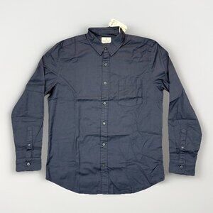 Mutual Weave Men's Button Down Shirt Size L Tall Ombre Blue Long Sleeves NWT $50